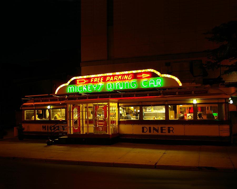 Mickeys Diner Photograph by Tom Reynen