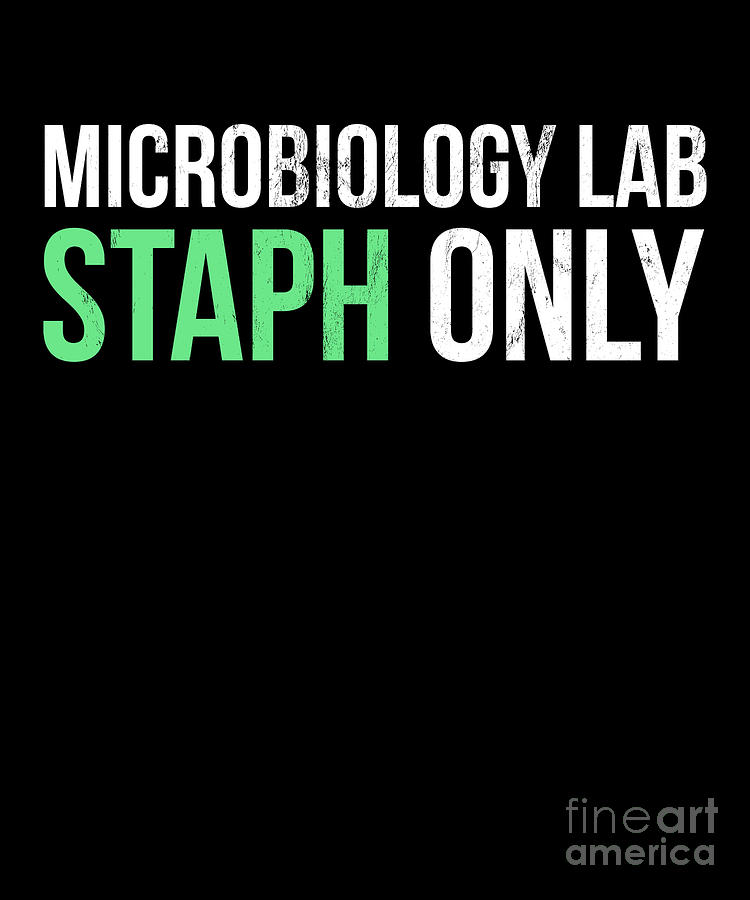 Science Drawing - Microbiology Lab Staph Micro Laboratory Gift  by Noirty Designs
