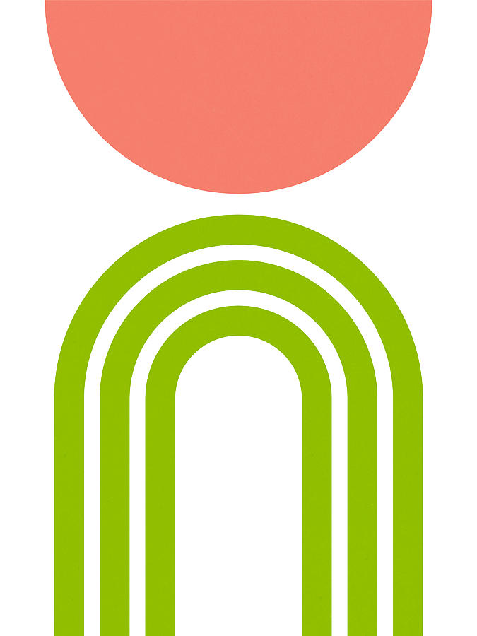 Mid Century Modern Green Arch- Geometric Art by Linda Woods Digital Art by Linda Woods Mid Century Modern Green Arch- Geometric Art by Linda Woods Digital Art by Linda Woods
