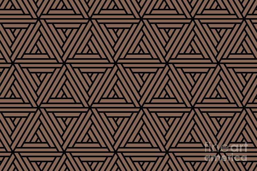 Mid-tone Brown and Black Shape Mosaic Pattern 2 Pairs 2022 Color of the ...