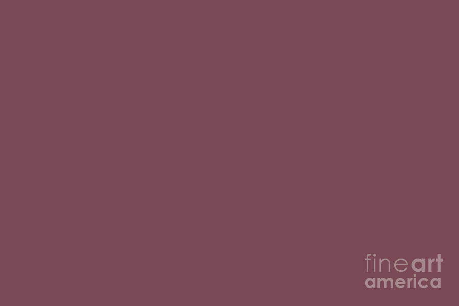 Mid-tone Red Purple Solid Color Pantone Wild Ginger 18-1420 Accent to Color of the Year 2021 Digital Art by PIPA Fine Art - Simply Solid