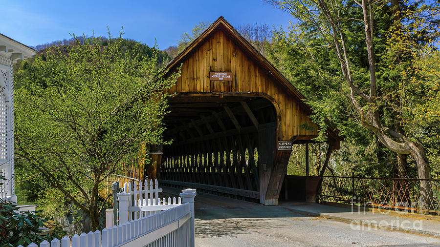 Middle Bridge in Woodstock Photograph by Scenic Vermont Photography
