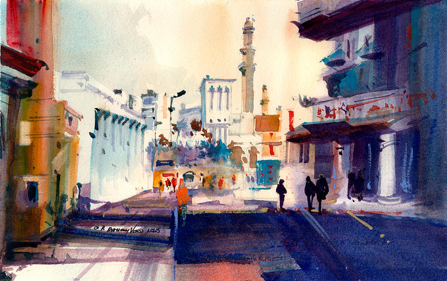 Middle Eastern Shadows Painting by P Anthony Visco
