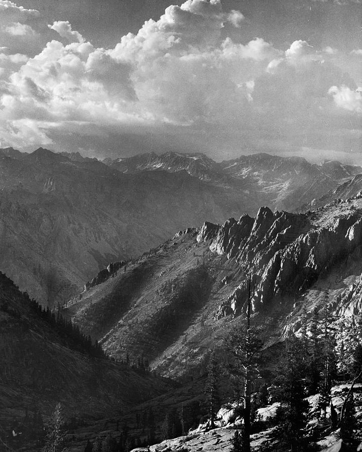 Ansel Adams Photograph - Middle Fork at Kings River from South Fork of Cartridge Creek, Kings River Canyon, proposed as a nat by Ansel Adams