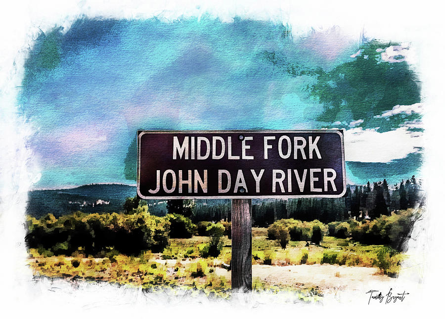 Middle Fork w/ Dream Vignette Border Photograph by Tammy Bryant