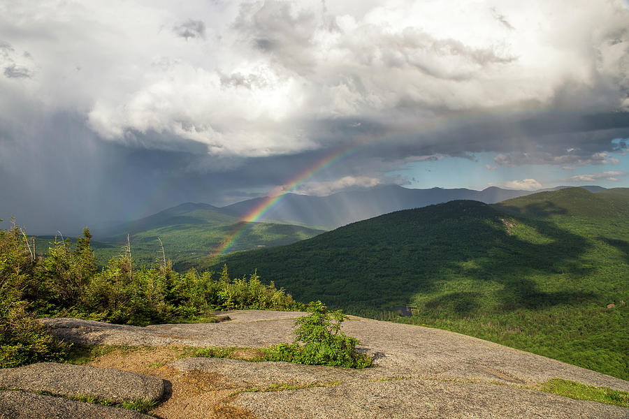 Middle Sugarloaf Rainbow Storm Photograph by White Mountain Images