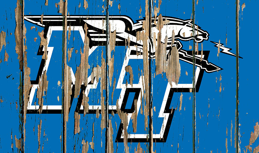 Middle Tennessee State University Vintage College Logo Barn Wood