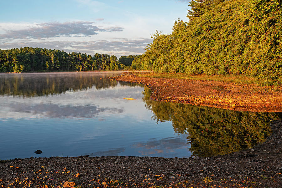 Middleton Pond Middleton Massachusetts Beautiful Morning Light Reflection Photograph by Toby McGuire