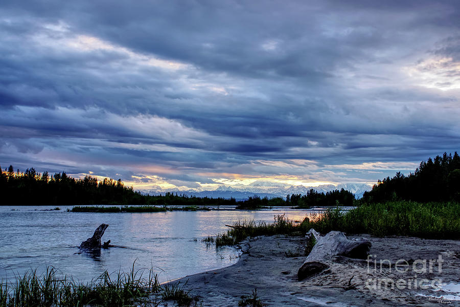 Midnight Alaska Sunset Photograph by Jennifer White