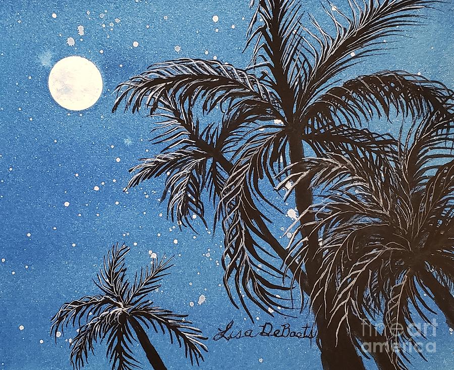 Midnight at the Oasis Painting by Lisa Debaets