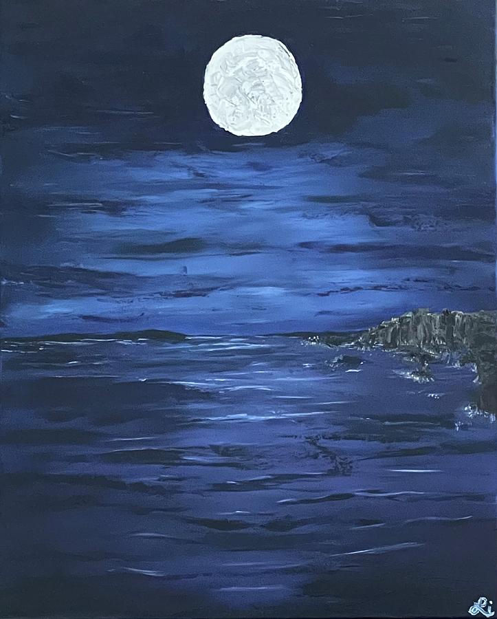 Midnight Blue  Painting by Lisa White