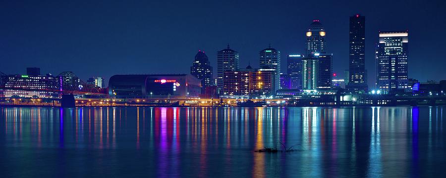Midnight Blue Pano in Louisville Photograph by Frozen in Time Fine Art Photography