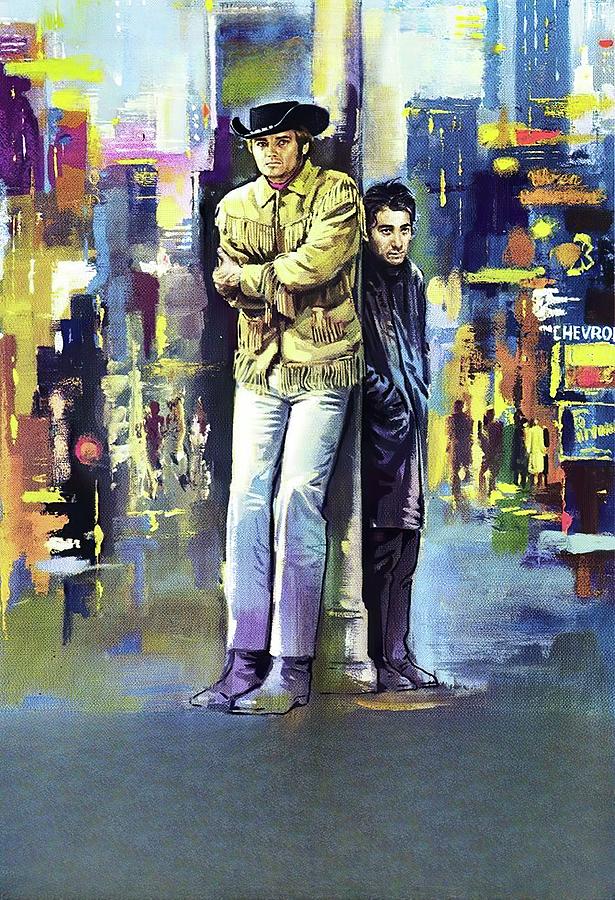 Midnight Cowboy1969, painting by Silvano Campeggi Painting by Movie World Posters
