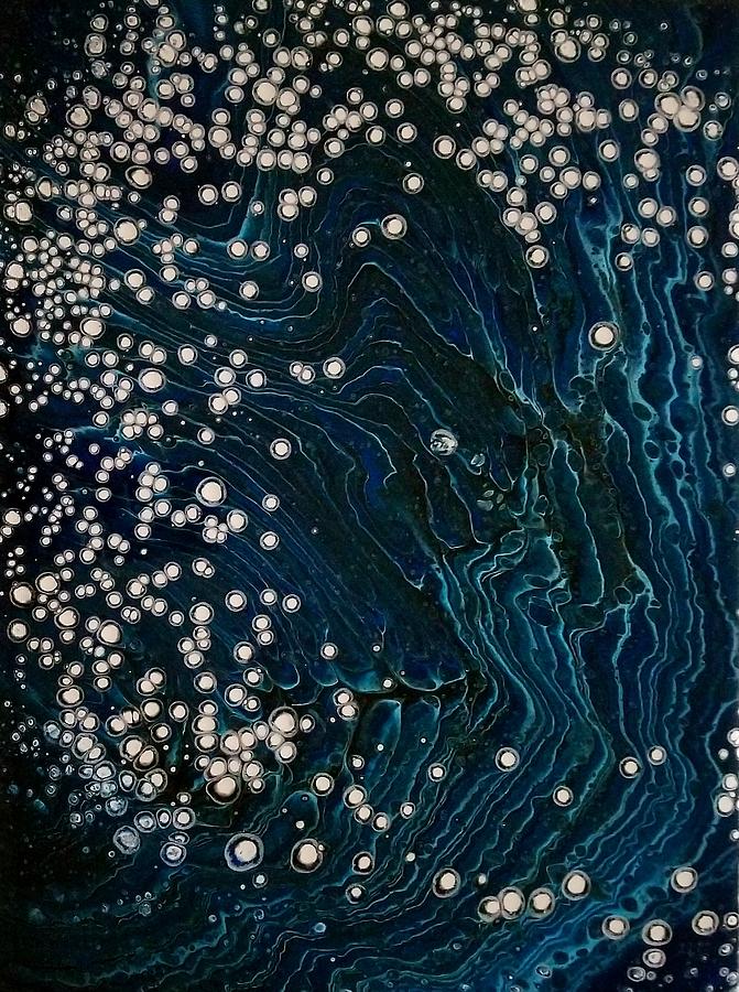 Midnight Fireflies  Painting by Sue Goldberg