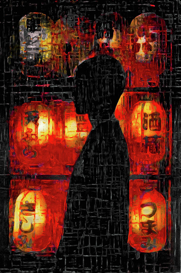 Midnight in Chinatown Digital Art by Susan Maxwell Schmidt