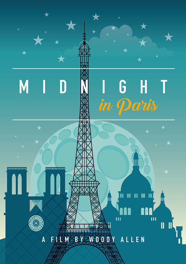 Midnight in Paris - Alternative Movie Poster Digital Art by Movie Poster Boy