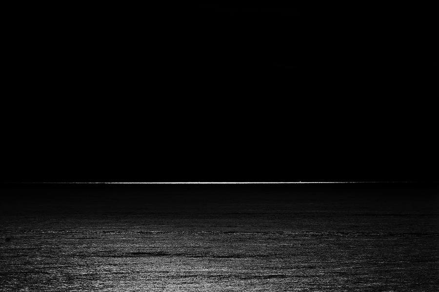 Black And White Photograph - Midnight Moonlight by Az Jackson