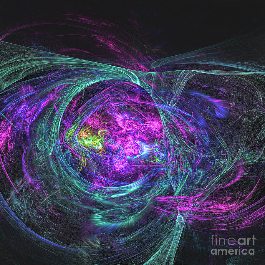 Midnight Nebula Digital Art by Elisabeth Lucas - Fine Art America