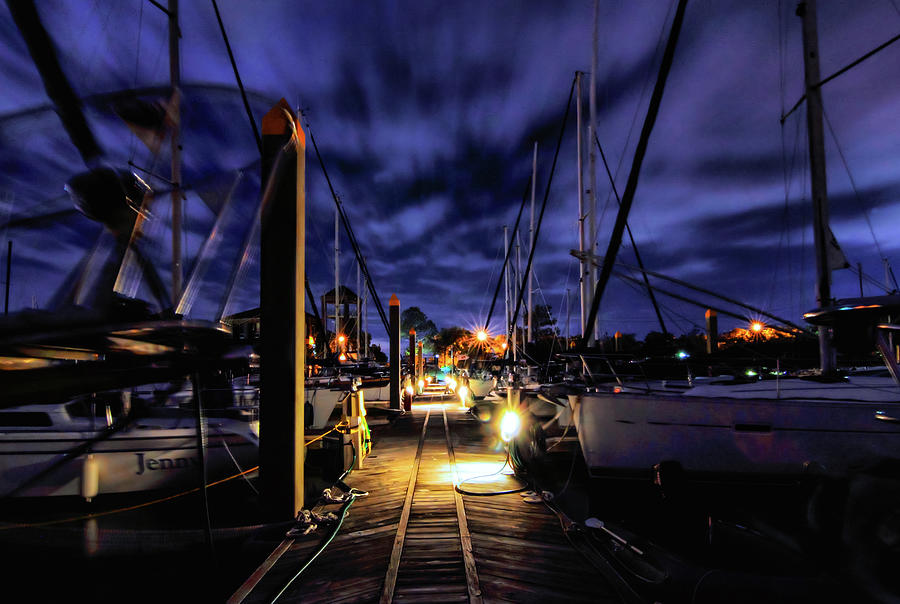 Midnight on the Bay Photograph by Linda Unger