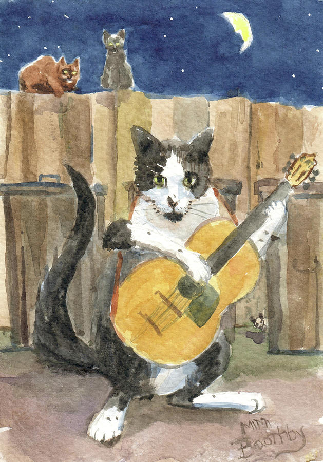 Midnight serenade Painting by Mimi Boothby