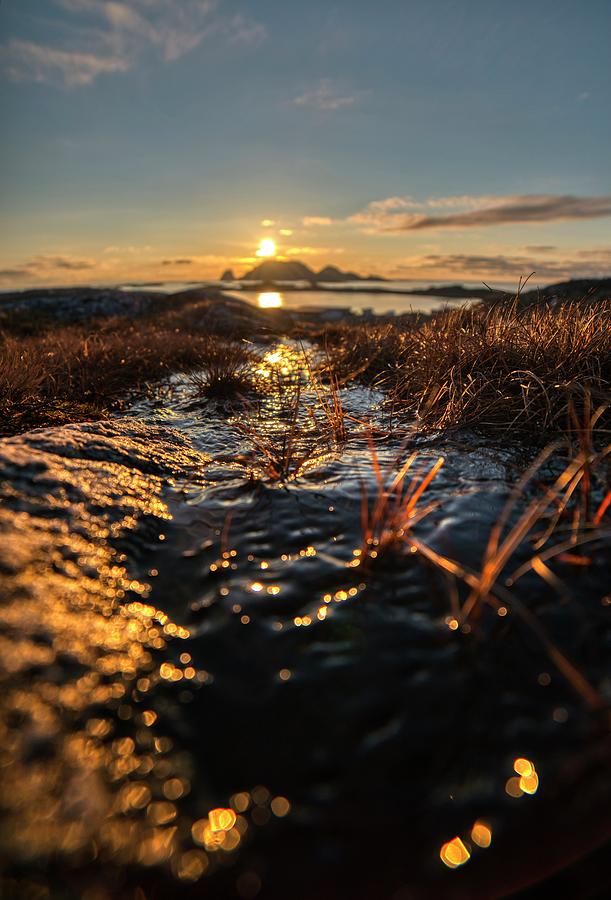 Midnight Sun Northern Norway Photograph