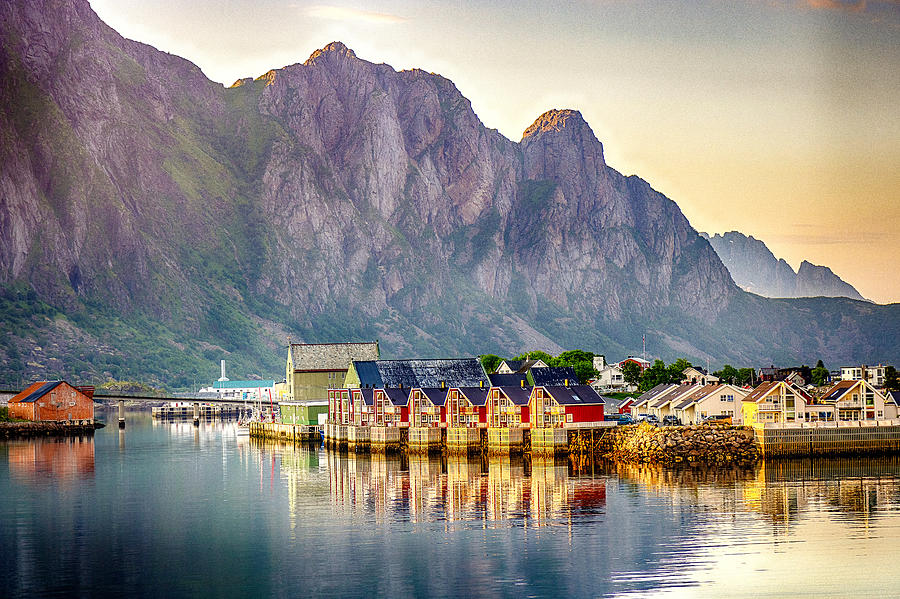 Midnight Sun on a Norway Town Photograph by Rich Isaacman