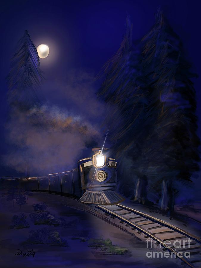 Midnight Train Digital Art by Doug Gist