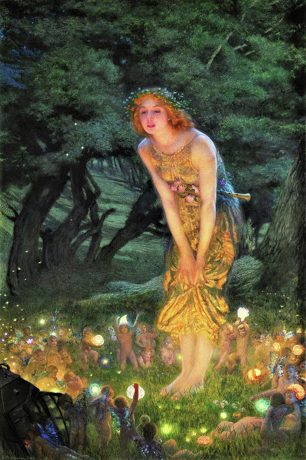 Midsummer Eve - Digital Remastered Edition Painting by Edward Robert Hughes