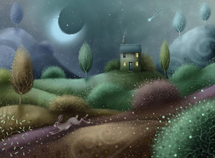 Midsummer Moon Painting by Joe Gilronan