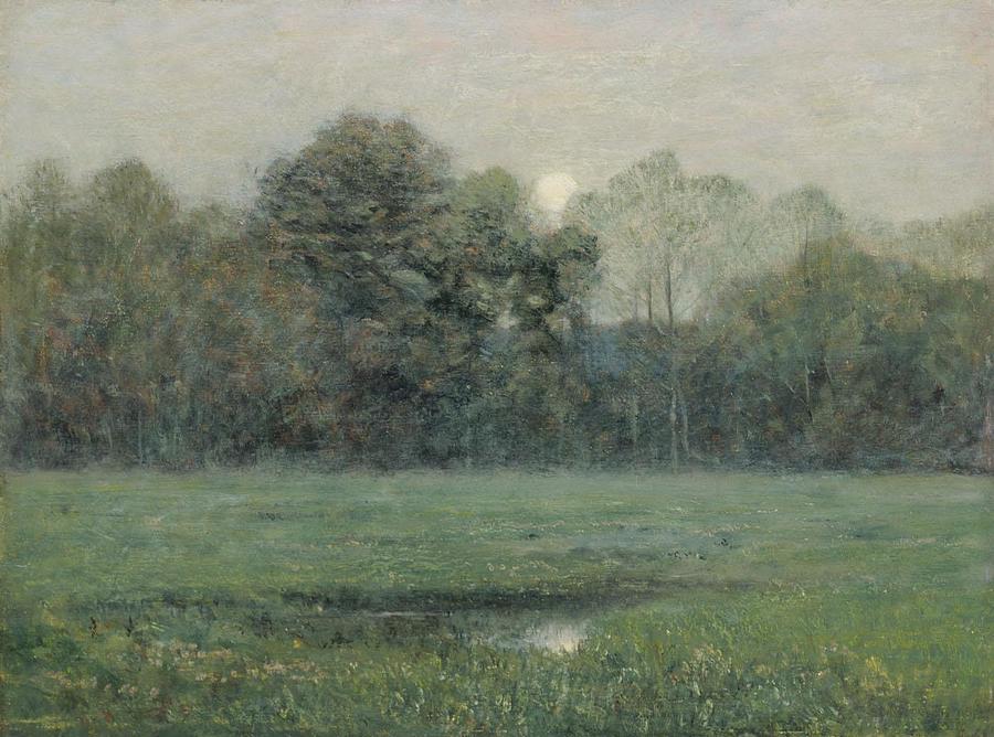 Midsummer Moonrise Painting by Dwight William Tryon | Fine Art America