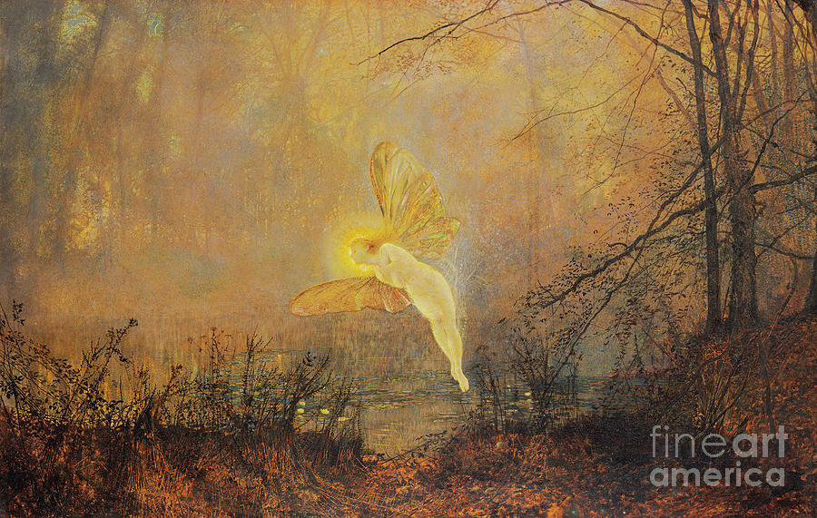 Midsummer Night, or Iris by Grimshaw Painting by John Atkinson Grimshaw