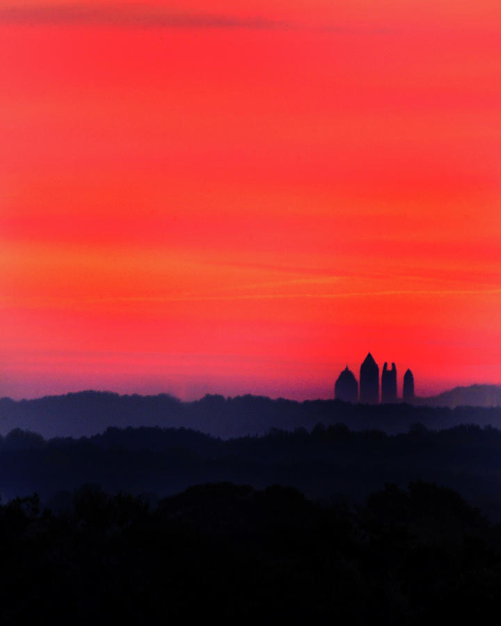 Midtown Atlanta Sunrise Photograph by Karen Cox