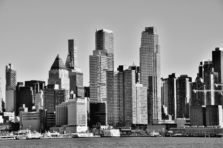 Midtown Manhattan - black and white Photograph by Brendan Reals