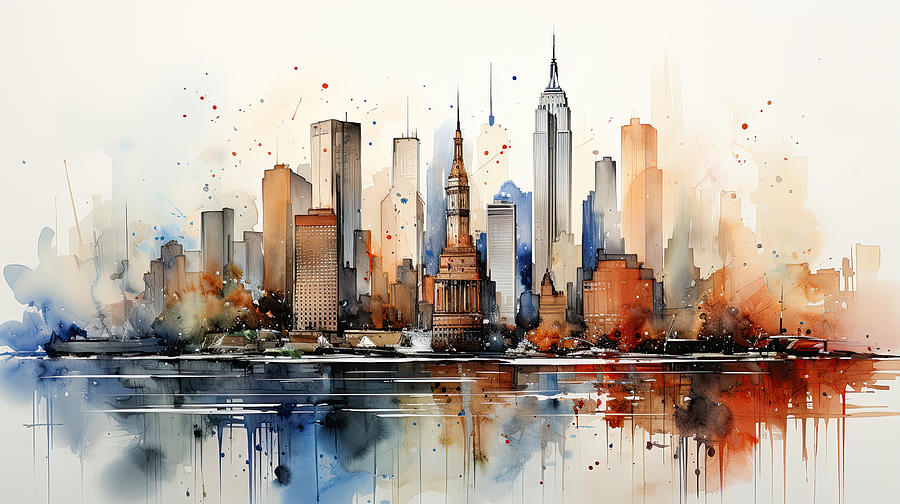 Midtown Manhattan Digital Art by Evie Carrier
