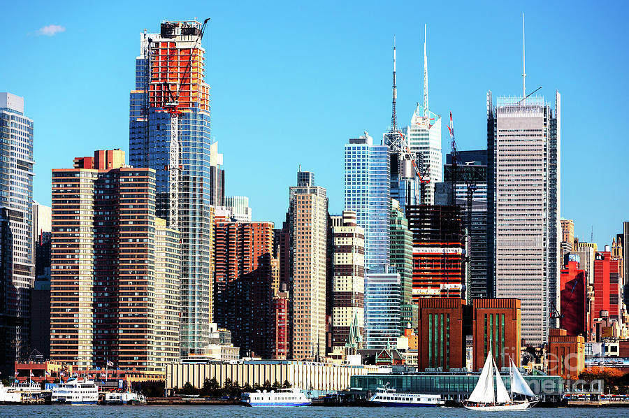 Midtown Manhattan Skyscraper Colors Photograph by John Rizzuto