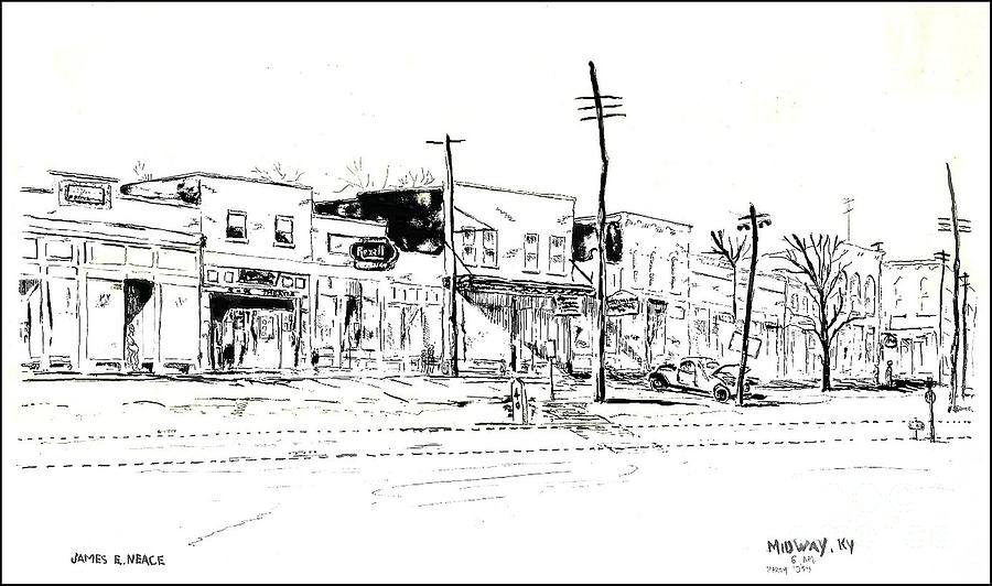 Midway 1954 Drawing