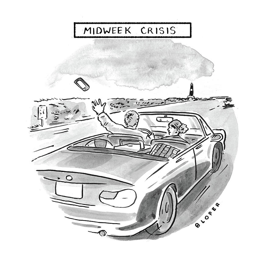 Midweek Crisis Drawing by Brendan Loper