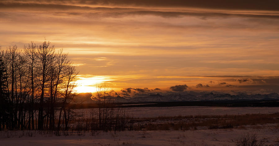 Sunset Photograph - Midwinter Sunset by Phil And Karen Rispin