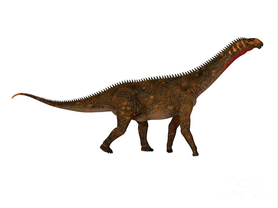 Mierasaurus Dinosaur Full Length Digital Art by Corey Ford