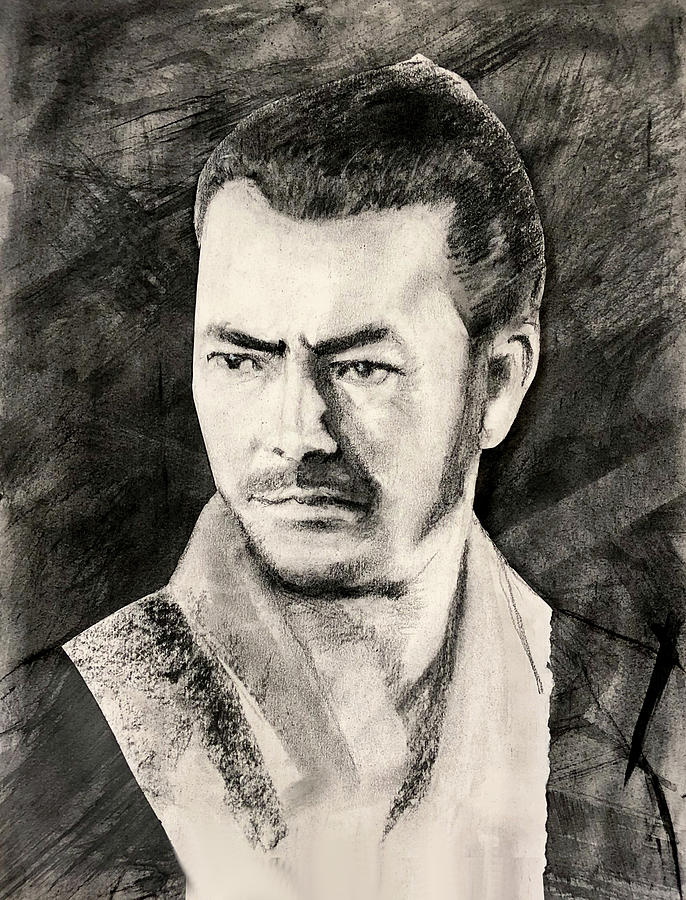 Mifune Drawing by John Morris