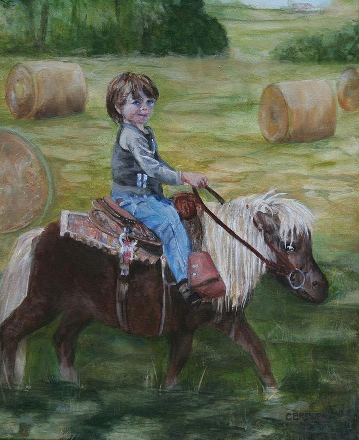 Might Be An Outrider Painting by Cyndi Brewer