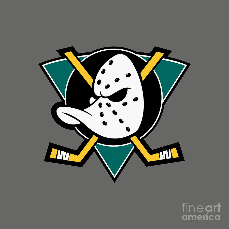 Mighty Ducks Logo Drawing by Almira Shania Pertiwi - Fine Art America