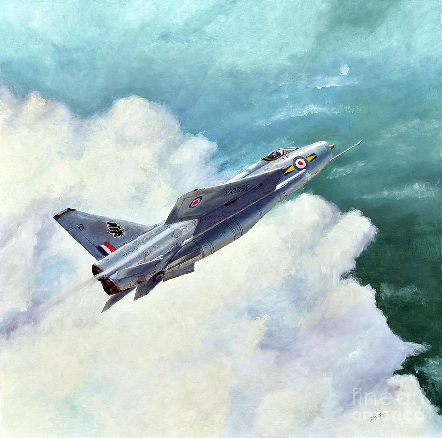 Aviation Painting - Mighty Lightning by Don Wilkie