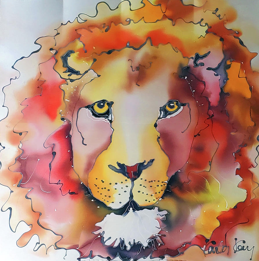 Mighty Lion Tapestry - Textile by Karla Kay Benjamin