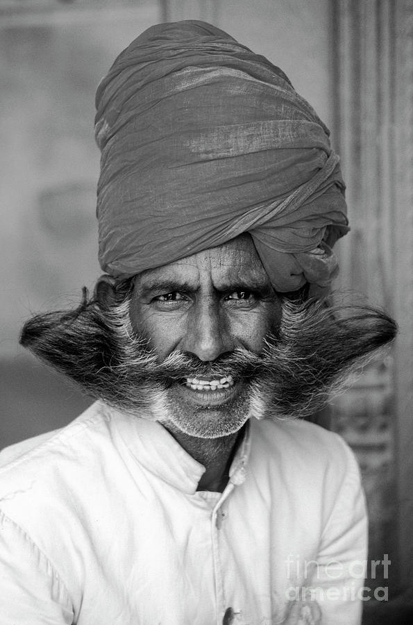 Mighty Mustache - Jaipur Rajasthan Photograph by Craig Lovell