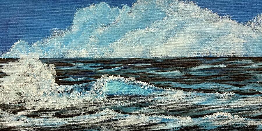 Mighty Ocean Painting by Jesse Entz