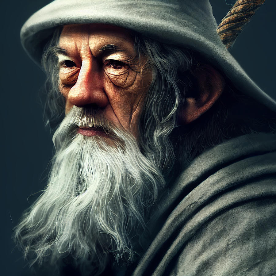 Mighty Wizard, High Fantasy Inspired Digital Art by Paul Leach - Fine ...