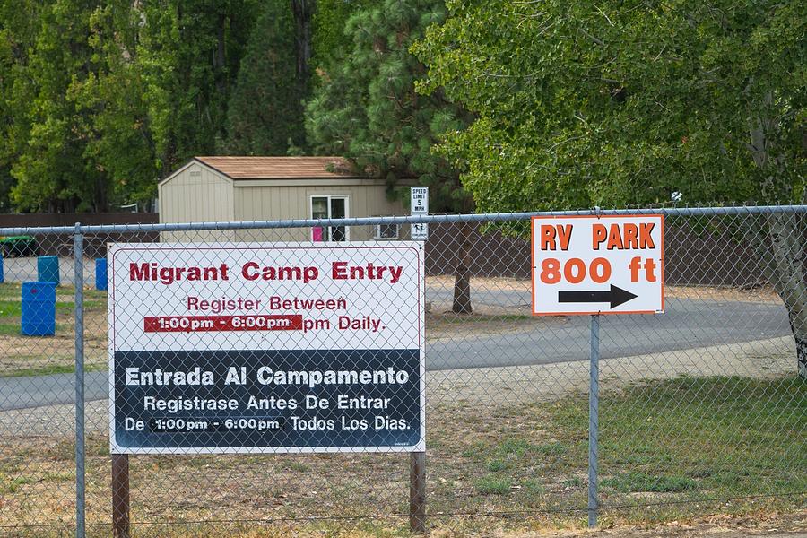 Migrant Camp Entry Photograph by Tom Cochran