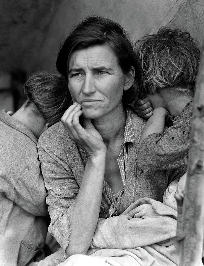 Migrant Photograph - Migrant Mother Great Depression Photography by Jon Baran