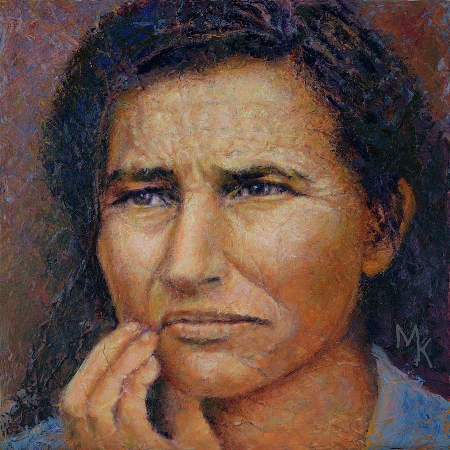 Migrant Mother Painting by Mark Kashino